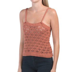 NWT 525 AMERICA Cotton Pointelle Tank